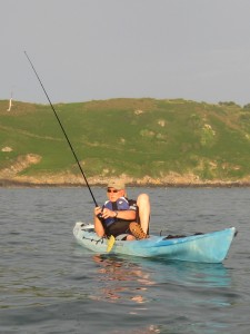Sit-on-top kayak fishing