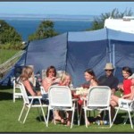 Family Camping at Rozel camp site jersey