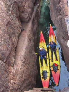 Wedged in near Portelet bay.