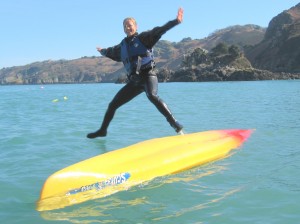 Sit-on-top kayaking is fun