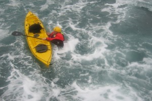If you fall in make sure you wear suitable paddle kit for the water temperatures