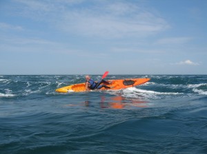 tide race kayaking in jersey with sit on top kayak
