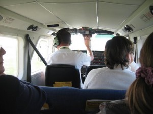 Flying by trilander to Alderney