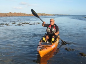 Andy Benham kayaking the gullies in Jersey