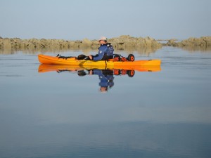 Scupper Pro sit on top kayak on a calm sea