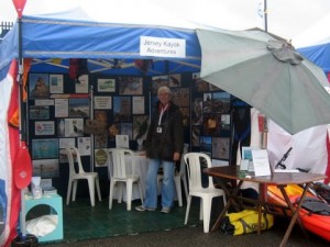 Jersey kayak adventures stand at boat show