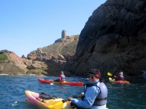 sea kayaking the north west coast of Jersey