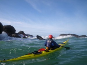 BCU 4 star leader training and assessment courses.Sea kayaking in overfalls