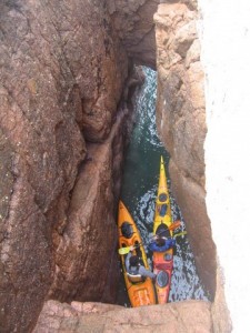 sea kayaks near Portelet