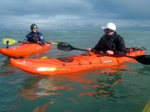 sea kayaking with the P&H Hammer in Jersey