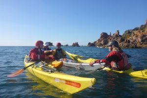 Explore the superb coastline of jersey on your 4-star sea kayak training course